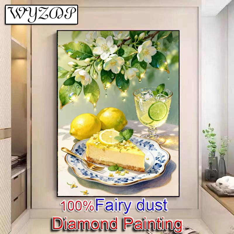 Resin Art Wallpaper - WYZDP 100% ภาพวาดเพชร Fairy Dust งานปักคริสตัลเต็มรูปแบบ