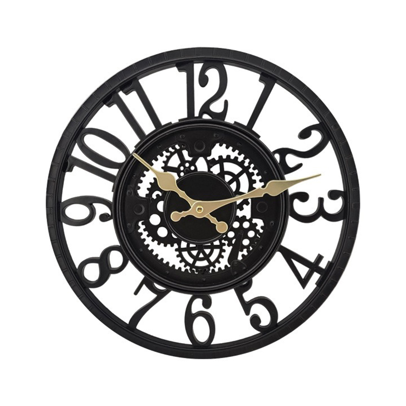Resin Art Watch - นาฬิกาแขวนผนังกลางแจ้ง กันน้ำ สไตล์เรโทร ทำจากเรซิ่น นาฬิกาแขวนผนังทันสมัย เงียบสงบ