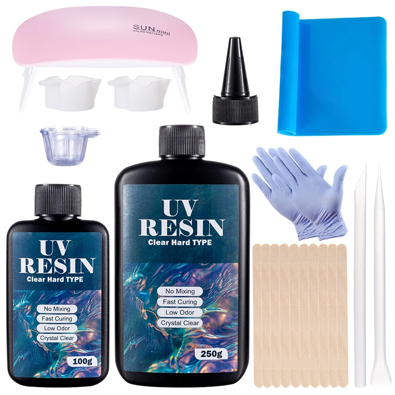 Resin Art Tool Kit - Hard UV เรซิ่นกาวชุด Fast Curing อีพ็อกซี่เรซิ่น