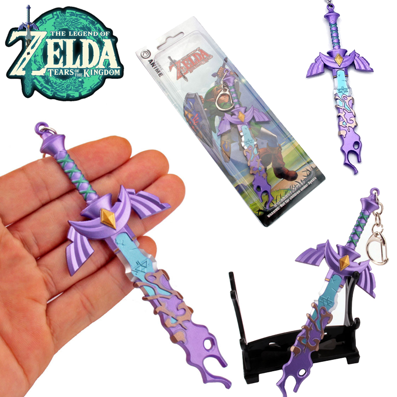 Resin Art Zelda - ตำนาน Zelda น้ำตาแห่งอาณาจักรพวงกุญแจอะนิเมะ13ซม. หุ่นแอ็คชั่น Master ดาบพวงกุญแจห้อยกระเป๋าพวงกุญแจรถของขวัญ