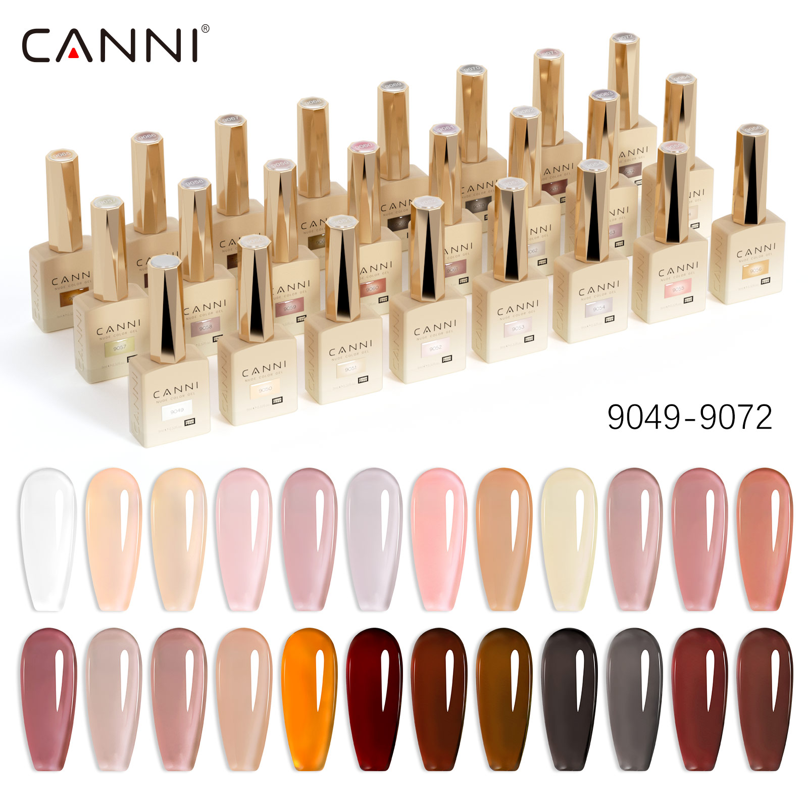 Resin Art Training - ยาทาเล็บเจลสี CANNI แบบเจลใสไม่มีสาร TPO เนื้อเจลเนียนนุ่ม ล้างออกได้ด้วยการแช่