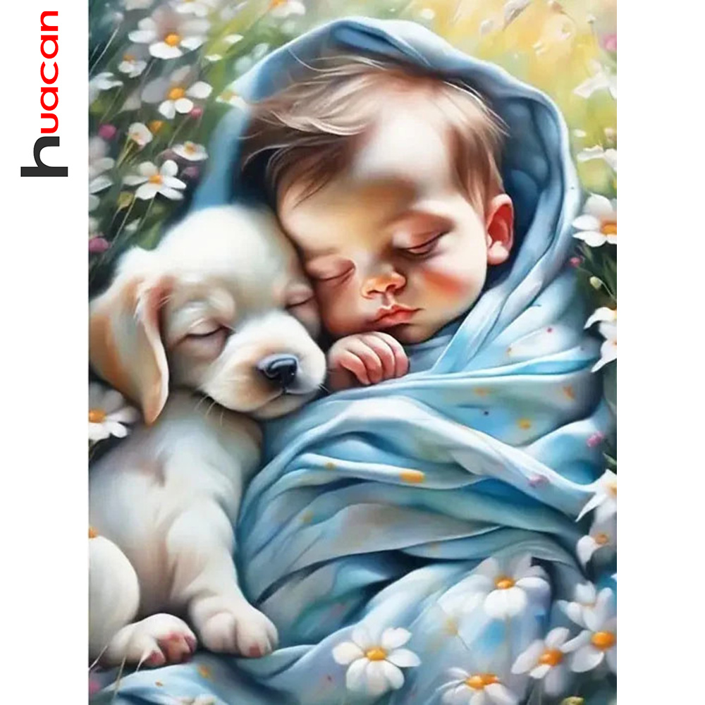 Resin Art Wallpaper - Huacan 5D ภาพวาดติดเพชรแบบทำมือดอกไม้แจกันประดับบ้านทรงกลมปักโมเสคศิลปะบนผนังผลไม้