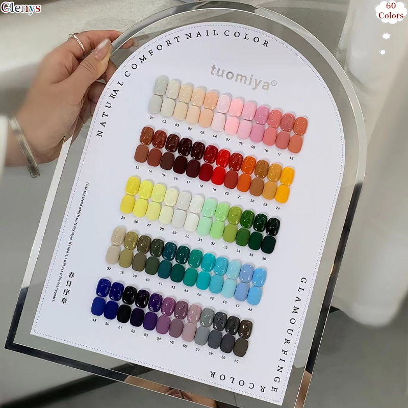 เจลทาเล็บ Glenys 60 สี ยอดนิยม - Resin Art Learning บทวิจารณ์และราคา