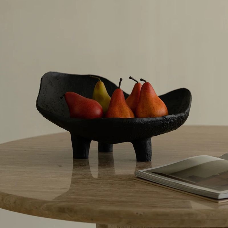 ถาดใส่ผลไม้สีดำ ถาดเรซิ่น ของต - Resin Art Wooden Tray บทวิจารณ์และราคา