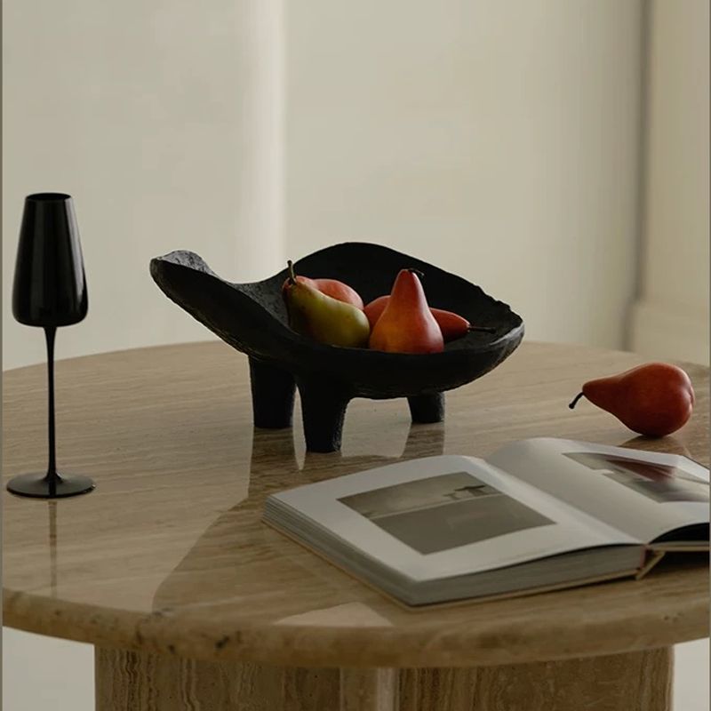 ถาดใส่ผลไม้สีดำ ถาดเรซิ่น ของต - Resin Art Wooden Tray บทวิจารณ์และราคา