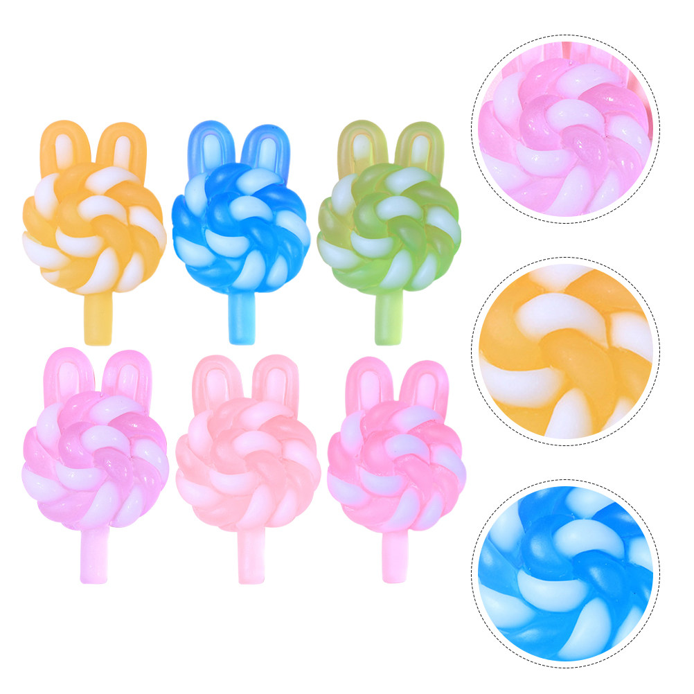 24 ชิ้น จี้รูปกระต่ายการ์ตูนน่ - Resin Art Keychain บทวิจารณ์และราคา