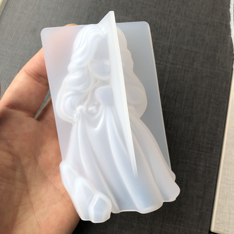 3D น่ารักเจ้าหญิงซิลิโคนเทียนแ - Resin Art Furniture บทวิจารณ์และราคา