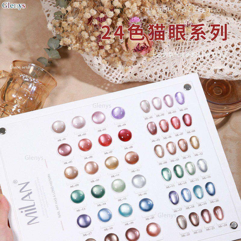 เจลทาเล็บ Glemys 24 สี แคทอาย  - Resin Art Learning บทวิจารณ์และราคา