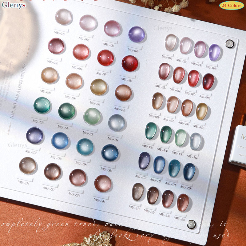 เจลทาเล็บ Glemys 24 สี แคทอาย  - Resin Art Learning บทวิจารณ์และราคา