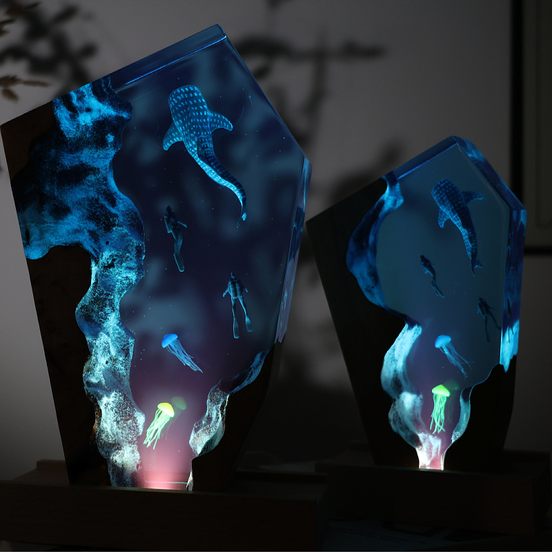 ของตกแต่งเรซิ่นรูปน้ำพุร้อน วา - Resin Art For Anniversary Gift บทวิจารณ์และราคา