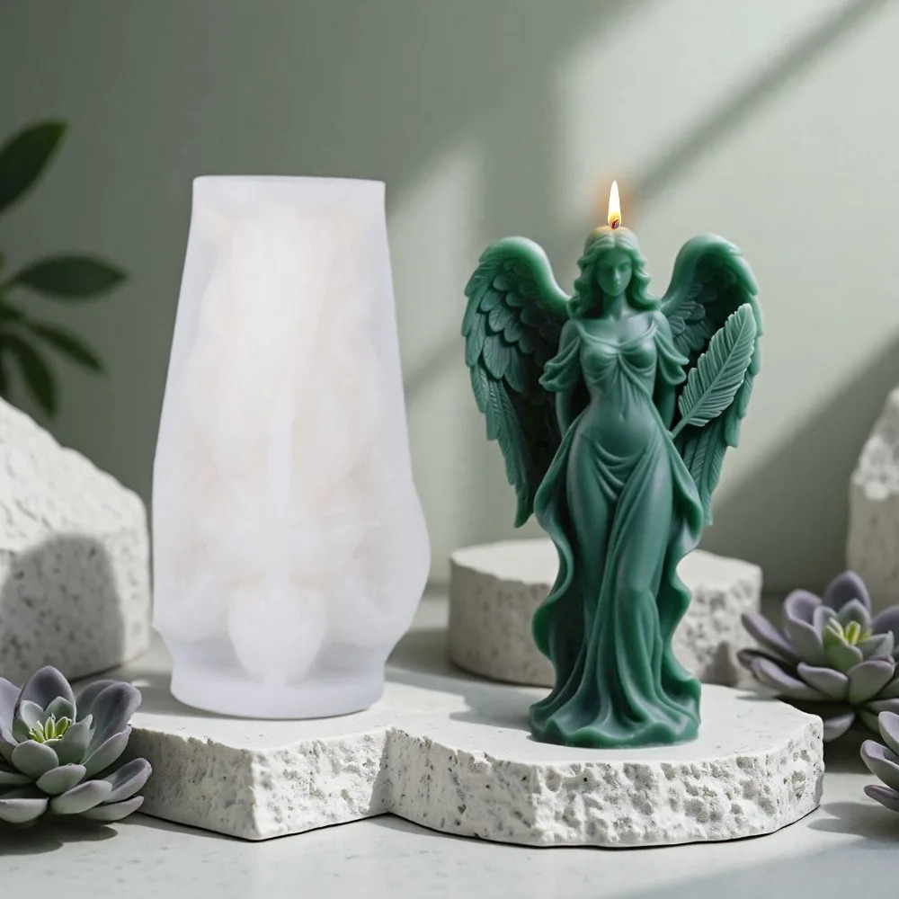 ปีกเทพธิดาเทียนหอมซิลิโคนแม่พิ - Resin Art Furniture บทวิจารณ์และราคา