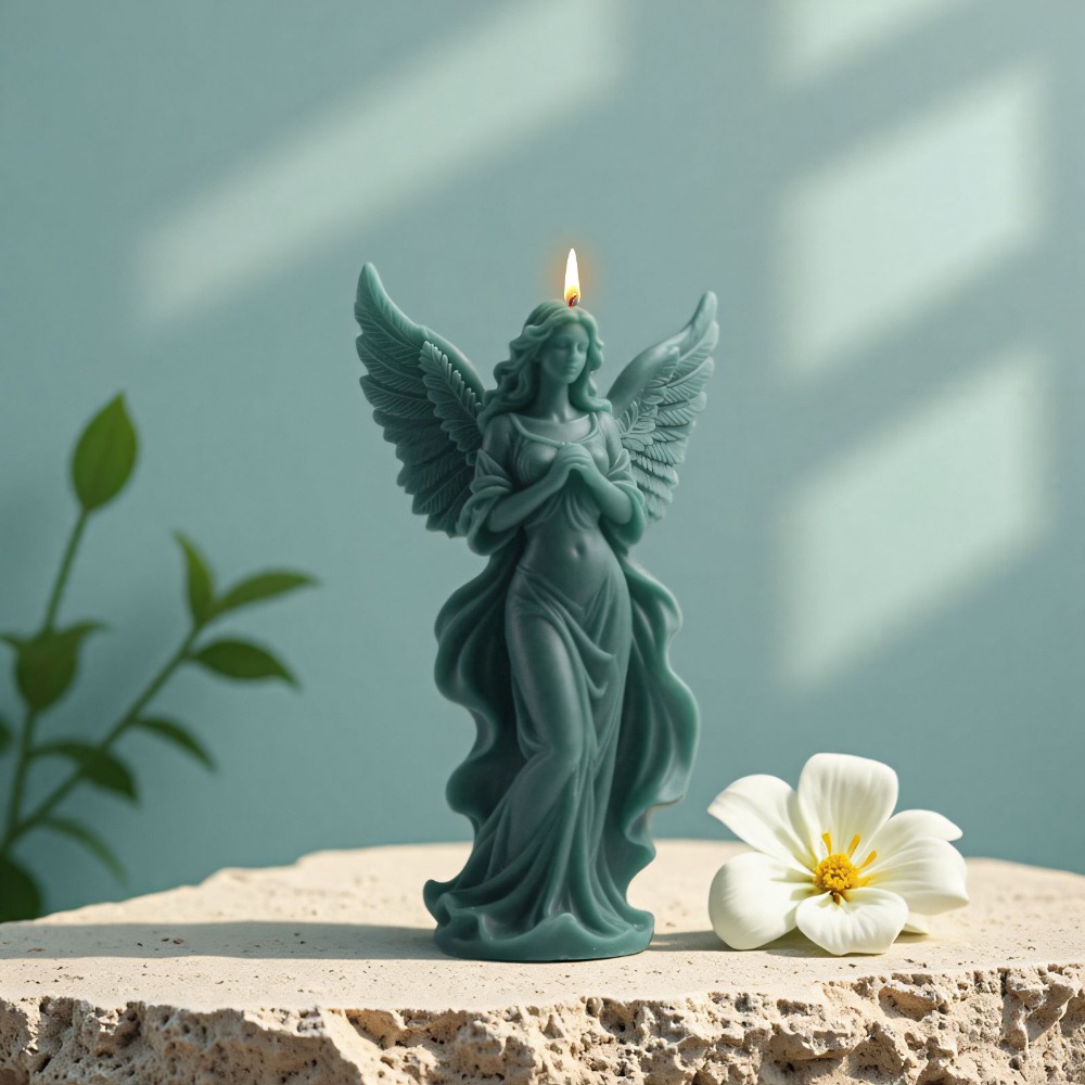 ปีกเทพธิดาเทียนหอมซิลิโคนแม่พิ - Resin Art Furniture บทวิจารณ์และราคา