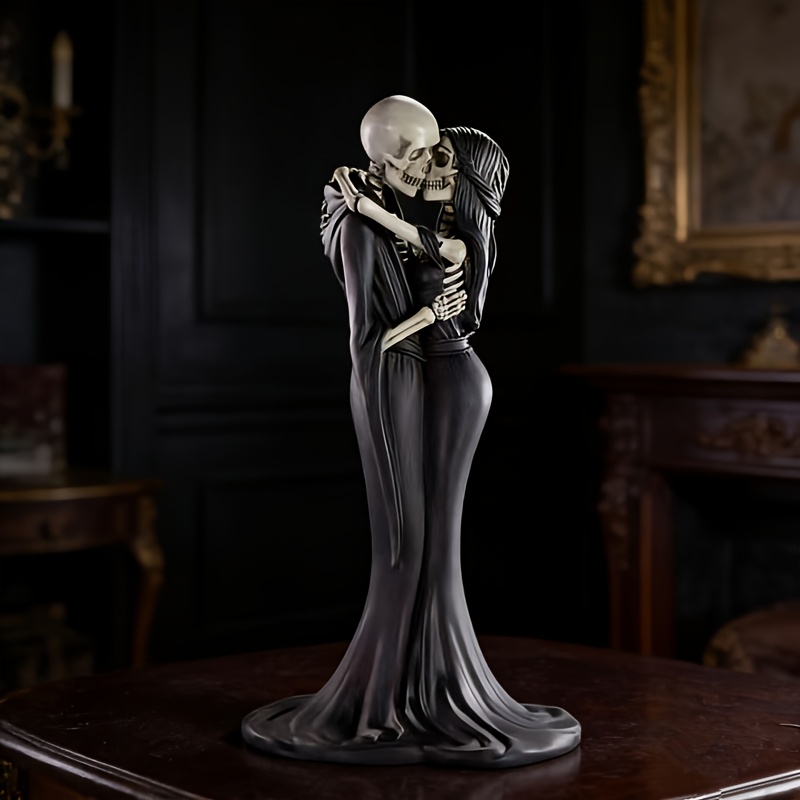 รูปปั้นคู่รักหัวกะโหลก 1 ชิ้น, - Resin Art Furniture บทวิจารณ์และราคา