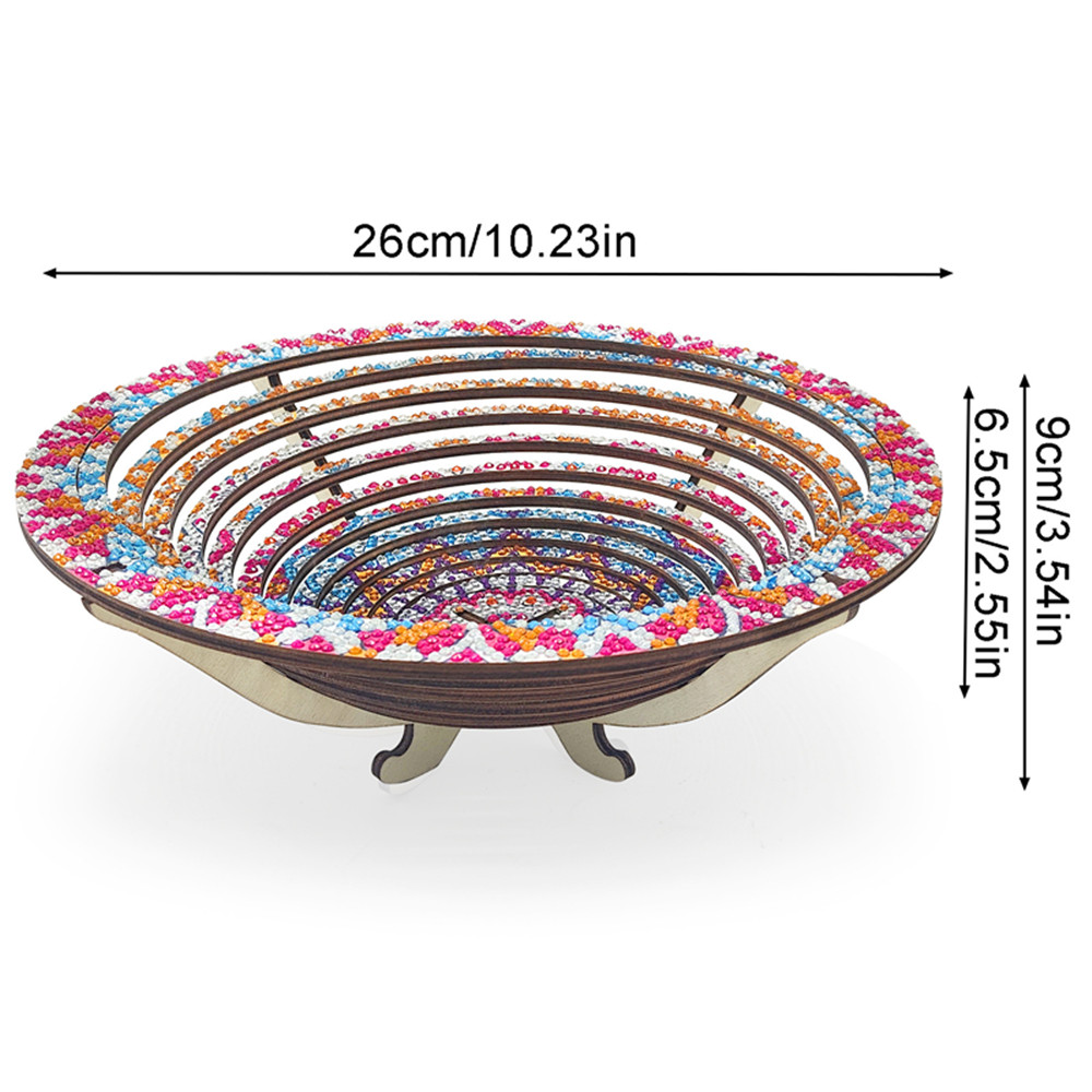 ไม้ Mandala 5D เพชรภาพวาดถาดศิ - Resin Art Wooden Tray บทวิจารณ์และราคา