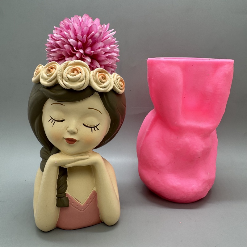 แม่พิมพ์ซิลิโคนกระถางดอกไม้สาว - Resin Art Furniture บทวิจารณ์และราคา