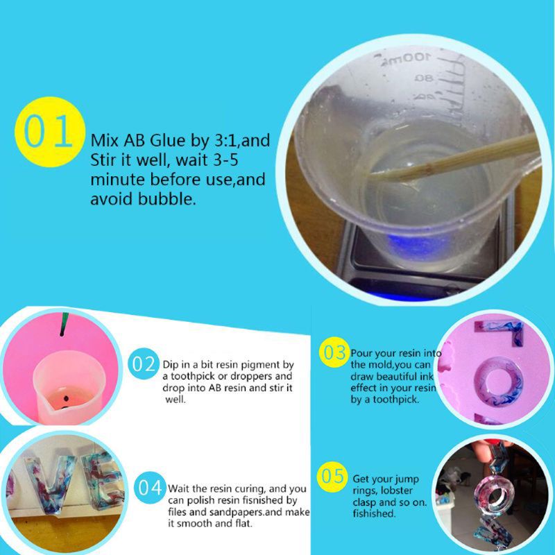 10G 0.35Ozของเหลวอีพ็อกซี่เรซิ - Resin Art Tool Kit บทวิจารณ์และราคา