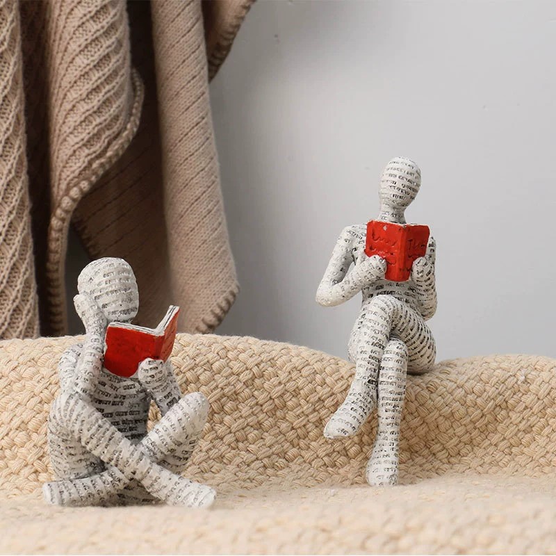 ของตกแต่งรูปปั้นเรซิ่นนักคิดหญ - Resin Art For Anniversary Gift บทวิจารณ์และราคา