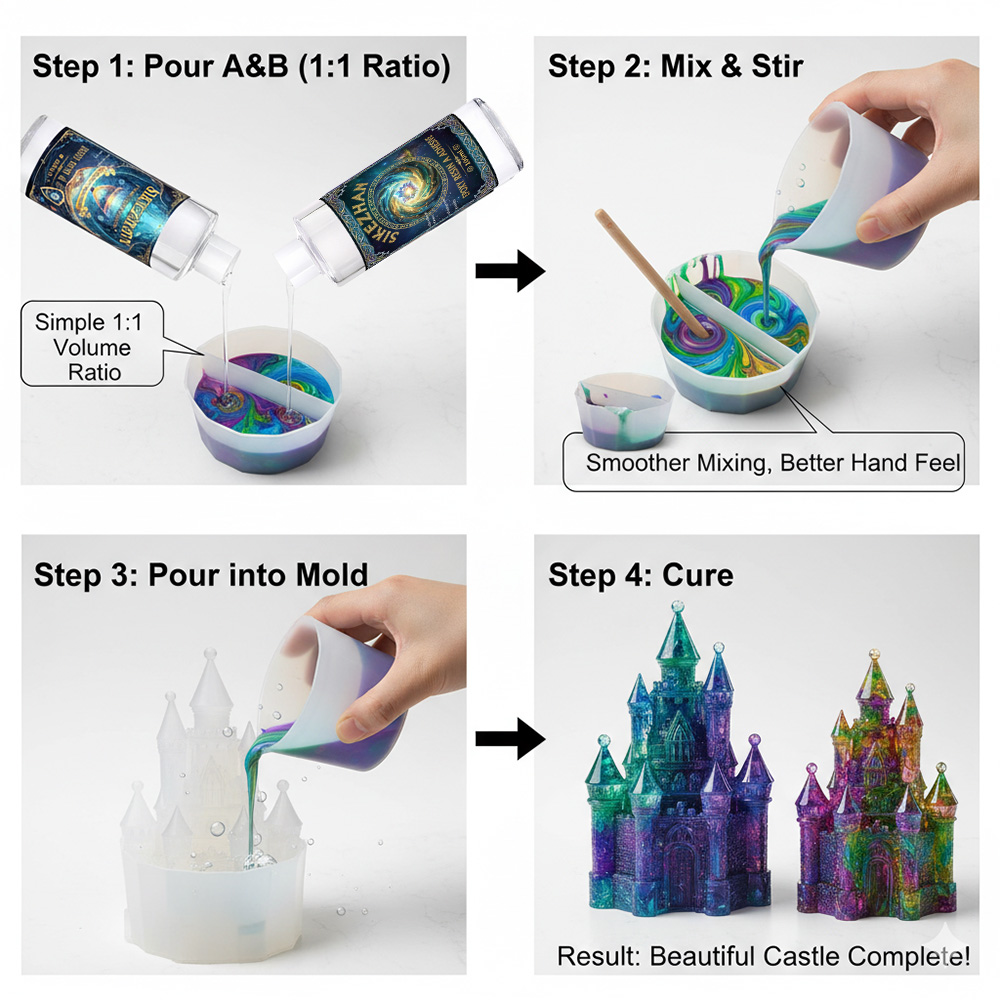 ชุดอีพ็อกซี่เรซิ่นพร้อมถ้วยซิล - Resin Art Tool Kit บทวิจารณ์และราคา