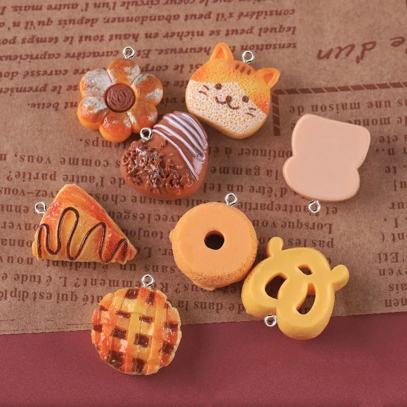จี้เรซิ่นรูปอาหารน่ารัก 10 ชิ้ - Resin Art Keychain บทวิจารณ์และราคา