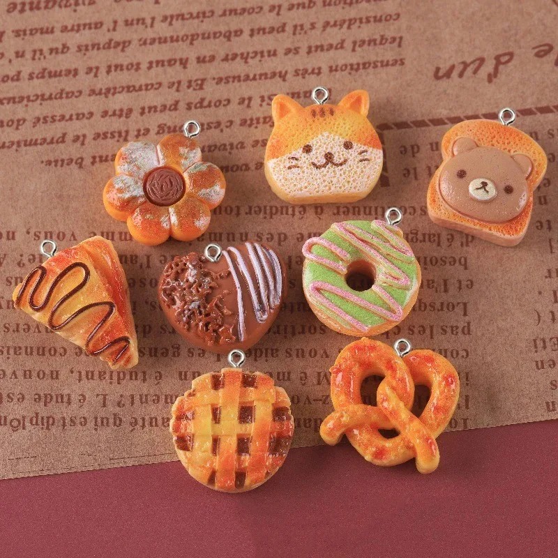 จี้เรซิ่นรูปอาหารน่ารัก 10 ชิ้ - Resin Art Keychain บทวิจารณ์และราคา
