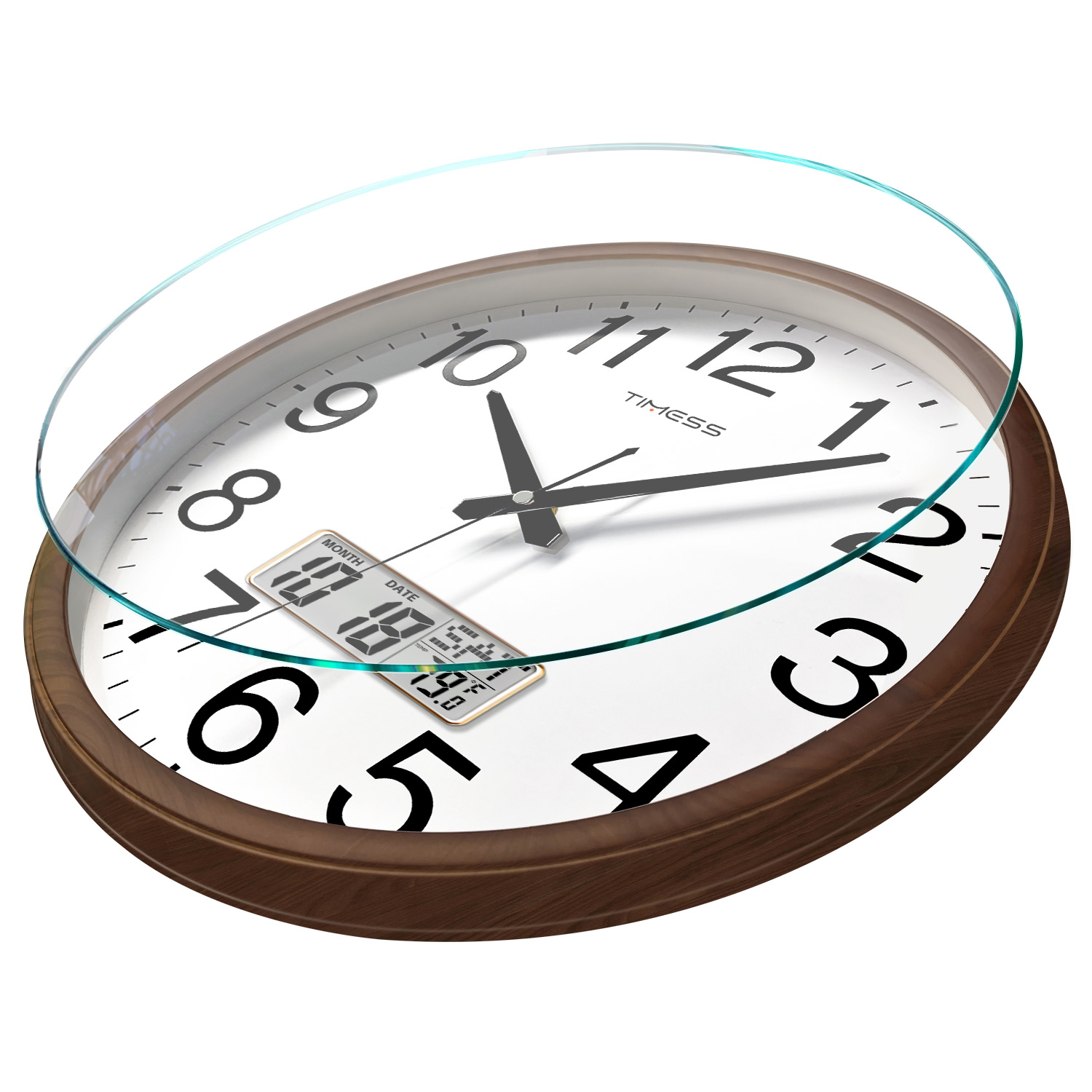 นาฬิกาแขวนผนังลายไม้ TIMESS ขน - Resin Art Watch บทวิจารณ์และราคา