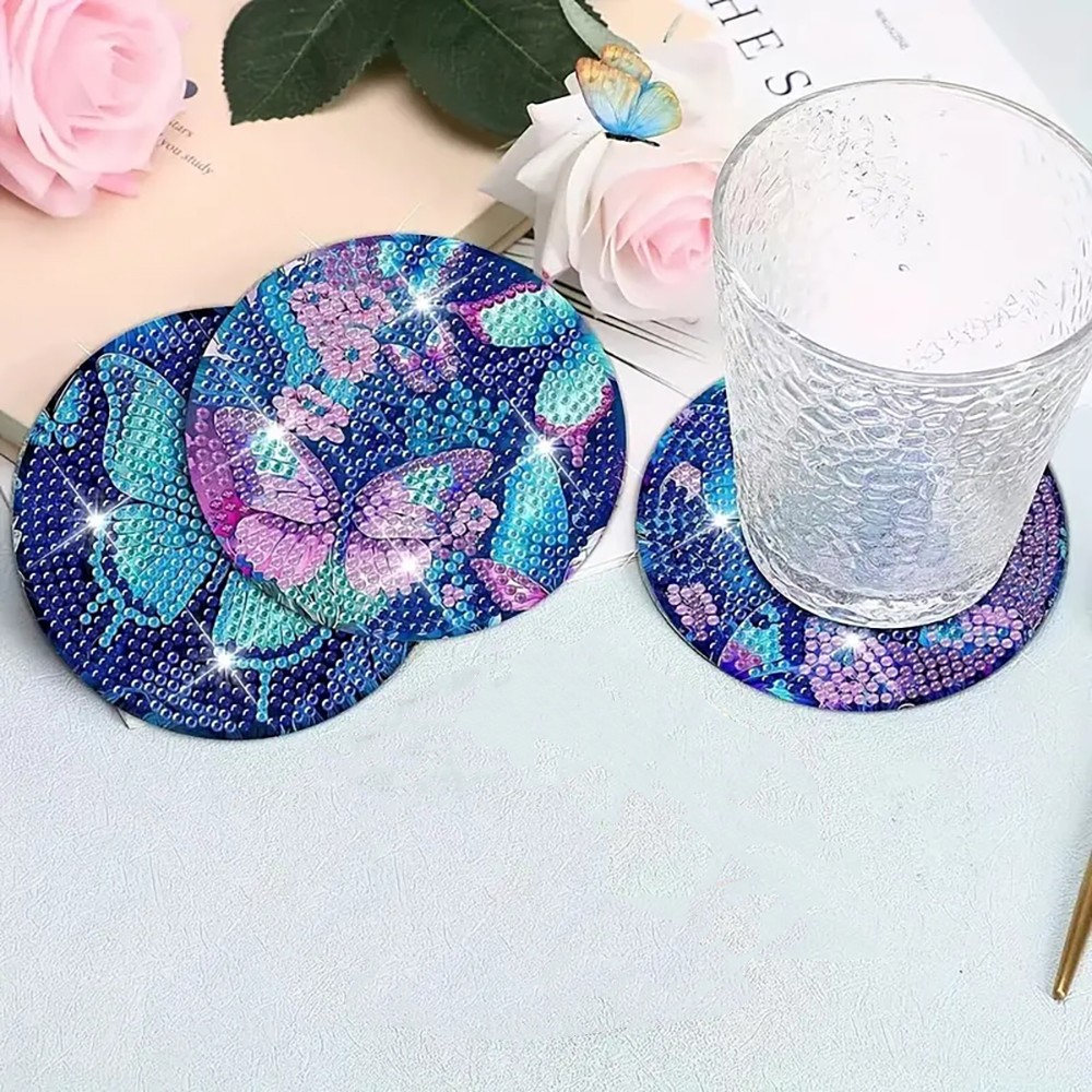 แผ่นรองแก้วงานศิลปะเพชร 8 ชิ้น - Resin Art For Beginners บทวิจารณ์และราคา