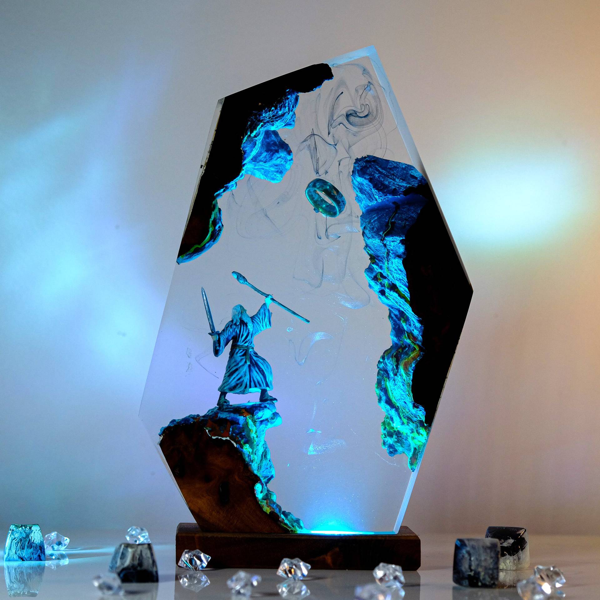 โคมไฟเรซิ่นรูปฉากภาพยนตร์ แหวน - Resin Artist บทวิจารณ์และราคา