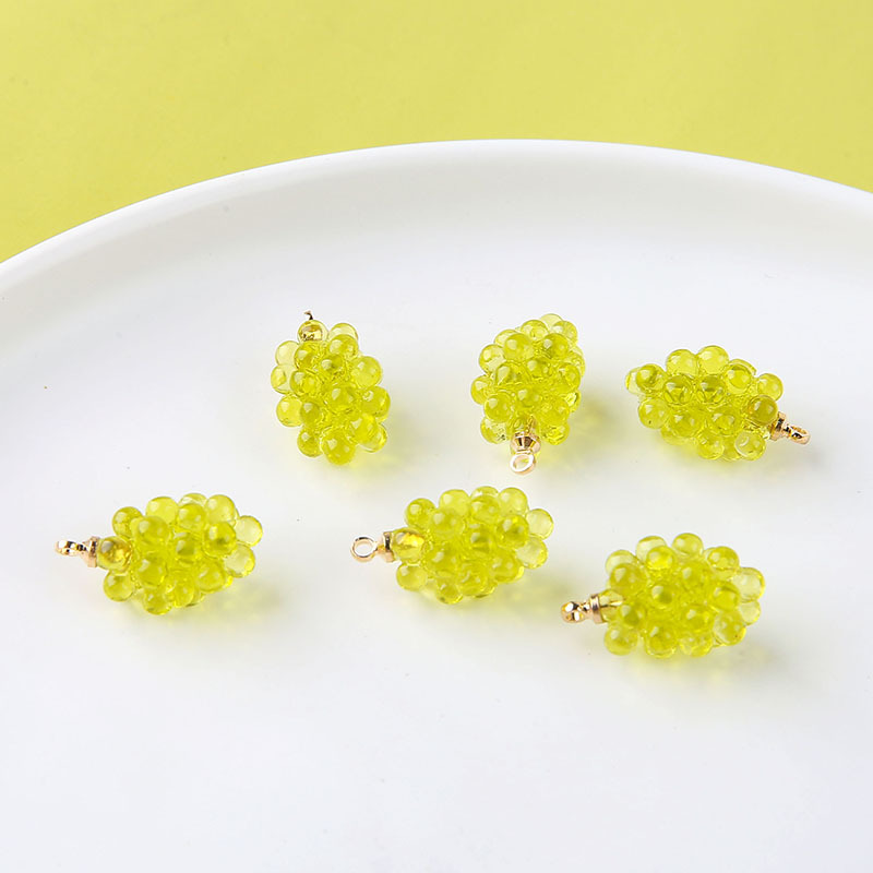 จี้เรซินรูปองุ่นน่ารัก 6 ชิ้น  - Resin Art Keychain บทวิจารณ์และราคา