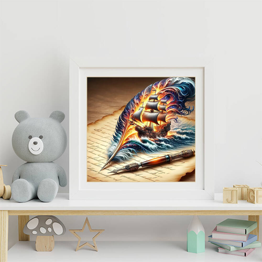 Evershine เพชรภาพวาดสุนัขสัตว์ - Resin Art Wallpaper บทวิจารณ์และราคา