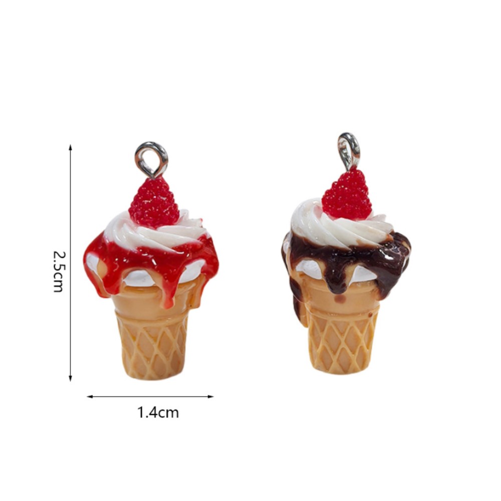 10 ชิ้น จี้เรซิ่นรูปไอศกรีม 3  - Resin Art Keychain บทวิจารณ์และราคา