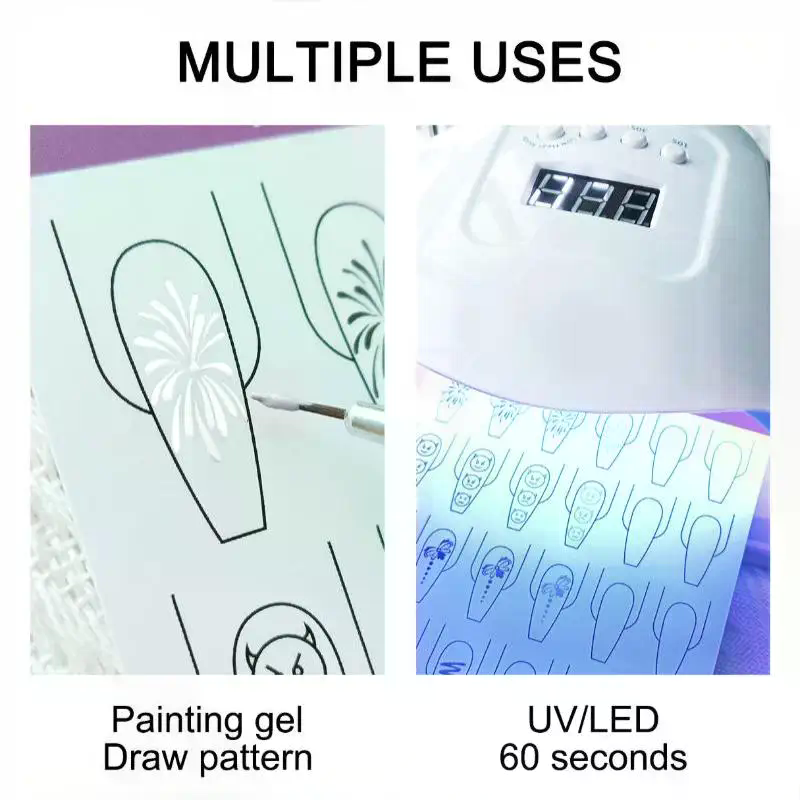 กระดาษฝึกวาดลายเล็บ แบบฝึกหัดว - Resin Art Learning บทวิจารณ์และราคา